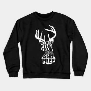 Canada Deer True North Strong And Free Crewneck Sweatshirt